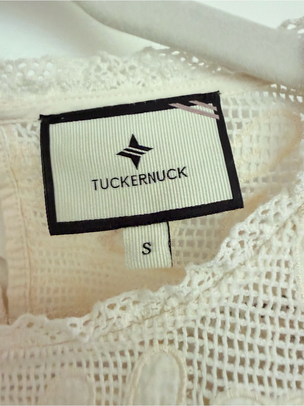 TUCKERNUCK Ivory Patchwork Embroidered Cressida Blouse - size small - Picture 6 of 12